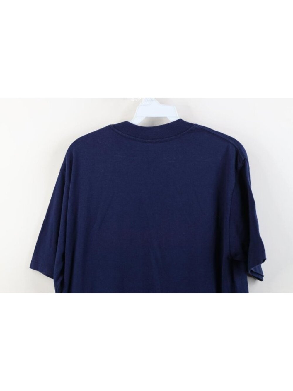 Vintage 70s 80s Mens XL Faded Spell Out Script California T-Shirt Navy Blue USA - Picture 13 of 14